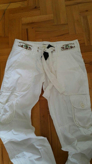 40 Beden beyaz Renk Spor pantolon 