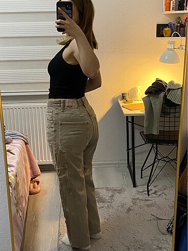 m Beden camel Renk bershka kot pantolon
