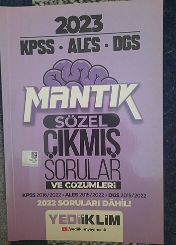 Sözel mantık çıkmış sorular 