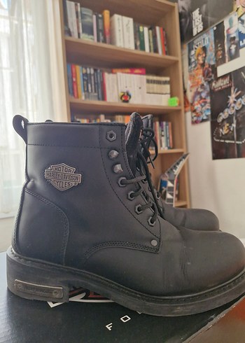 Harley Davidson Siyah Deri Bilek Botu