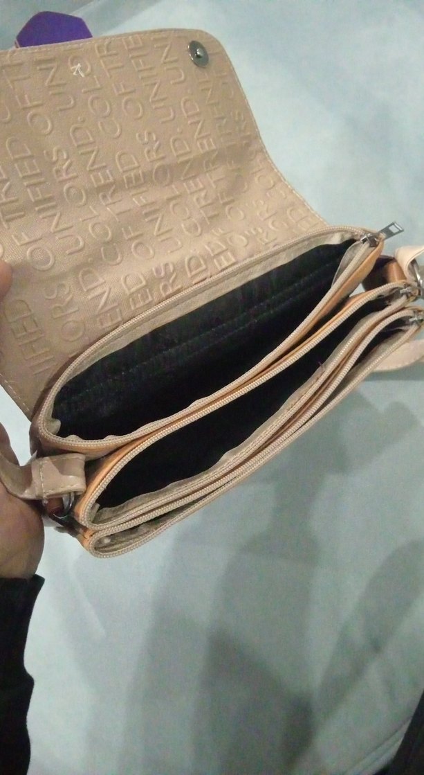 Bej Deri Tokalı Kadın Çanta - Görsel 3