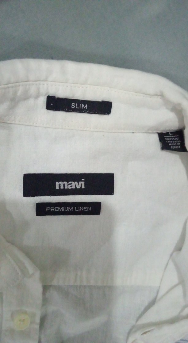 Erkek Beyaz Bağlama Desenli Gömlek - Görsel 3