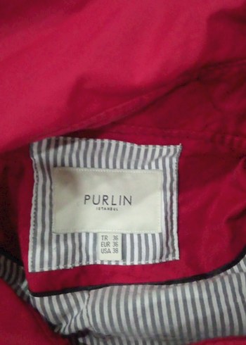 Kırmızı Düğmeli Midi Kadın Kaban - Görsel 3