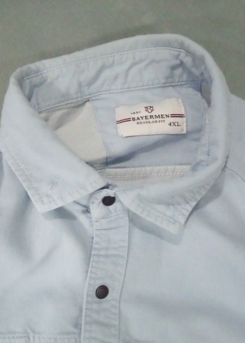 Gri Pamuklu Uzun Kollu Erkek Gömlek - Görsel 2