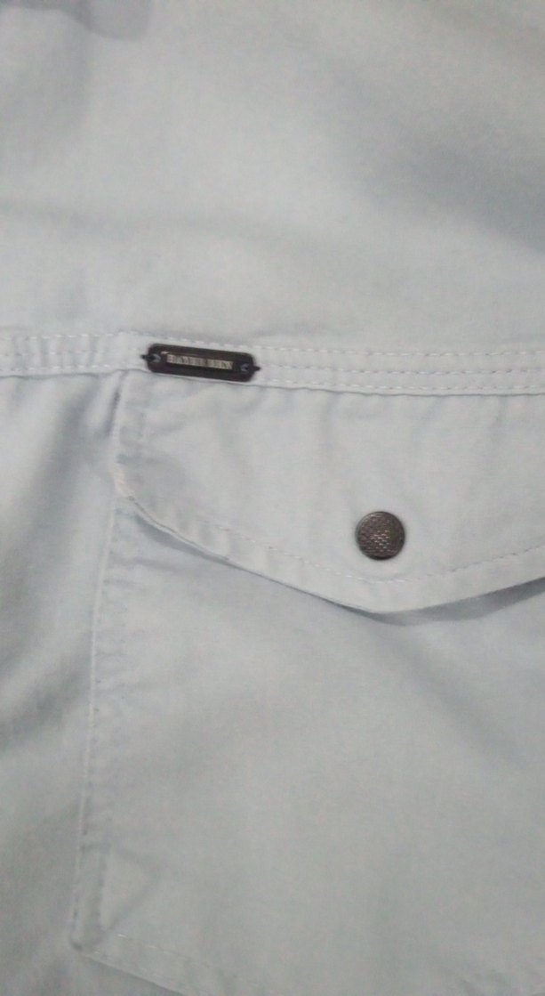 Gri Pamuklu Uzun Kollu Erkek Gömlek - Görsel 4