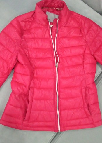 Kırmızı Fermuarlı ince Kadın Mont - Görsel 2