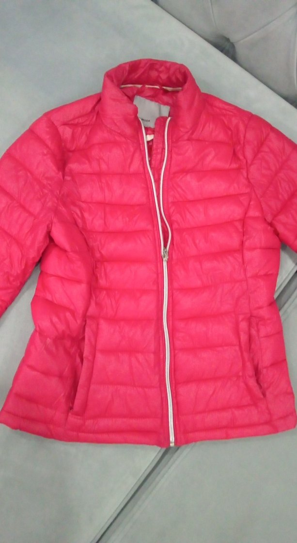 Kırmızı Fermuarlı ince Kadın Mont - Görsel 2