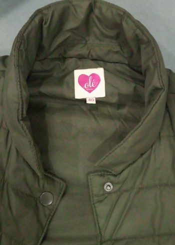 Gri Uzun Düğmeli Kadın Kışlık Mont - Görsel 3