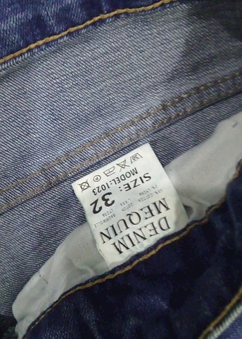 Kadın Mavi Denim Regular Fit Jean kot pantolon - Görsel 3