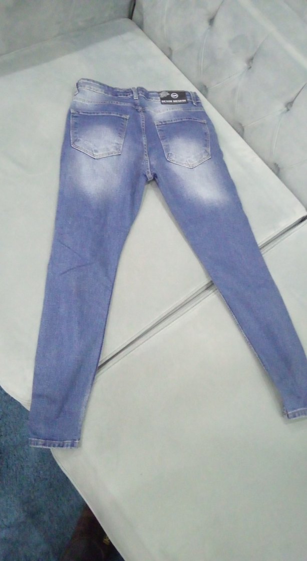 Kadın Mavi Denim Regular Fit Jean kot pantolon - Görsel 4