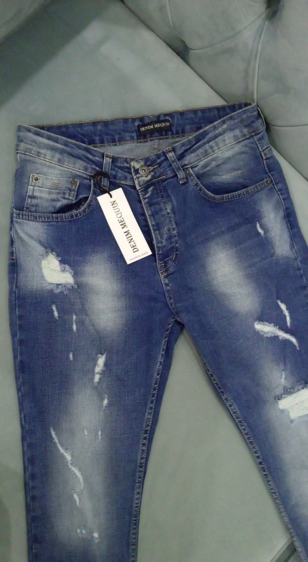 Kadın Mavi Denim Regular Fit Jean kot pantolon - Görsel 2
