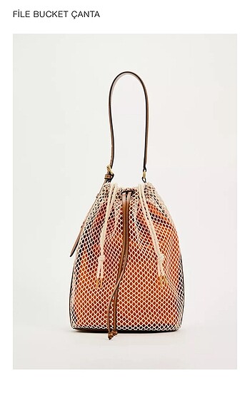 Zara File Bucket Çanta