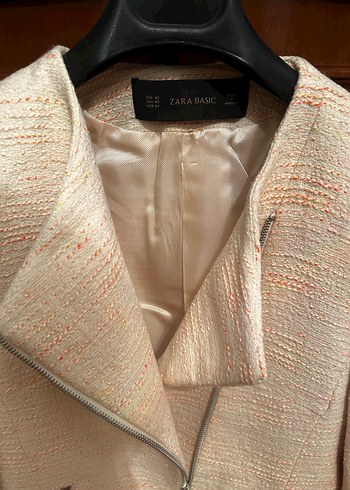 Zara Zara Fermuarlı Tüvit Ceket