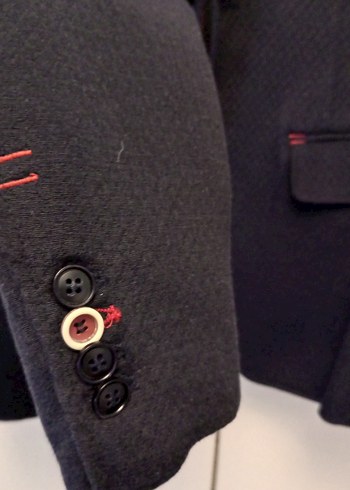 Lacivert Desenli Erkek Takım Elbise - Görsel 8