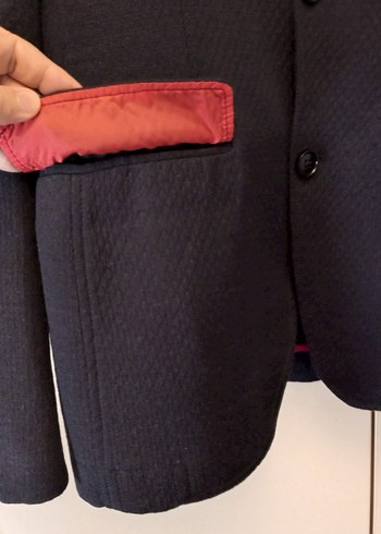 Lacivert Desenli Erkek Takım Elbise - Görsel 6