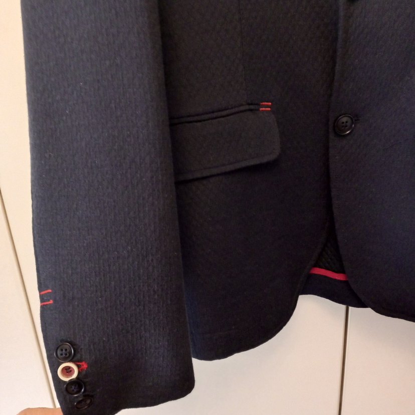 Lacivert Desenli Erkek Takım Elbise - Görsel 5