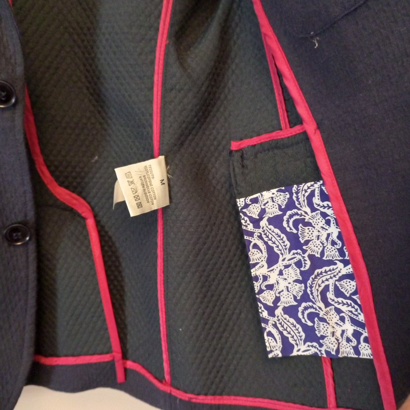 Lacivert Desenli Erkek Takım Elbise - Görsel 3