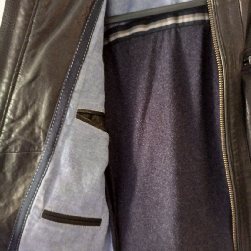 Derimod Siyah Deri Biker Ceket - Görsel 5