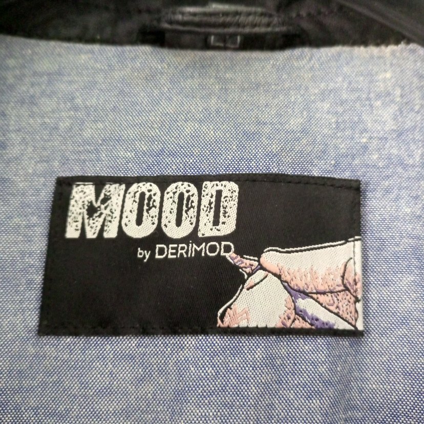 Derimod Siyah Deri Biker Ceket - Görsel 2