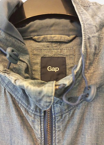 Kapüşonlu Fermuarlı Jean Ceket - Görsel 3