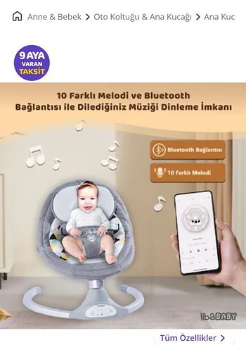  Beden libababy sallanan otomatik Ana kucağı