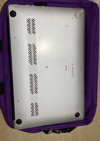 Mor Fermuarlı Laptop Çantası - Görsel 5