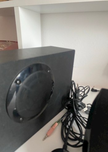 Logitech Siyah Müzik Sistemi çalışır durumda hiç bir sorunu yok - Görsel 4