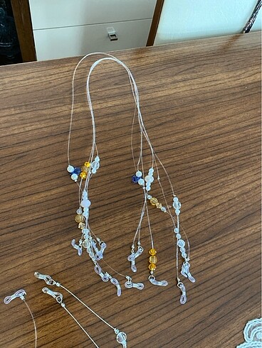 8 adet el emeği gözlük ipi - Görsel 4