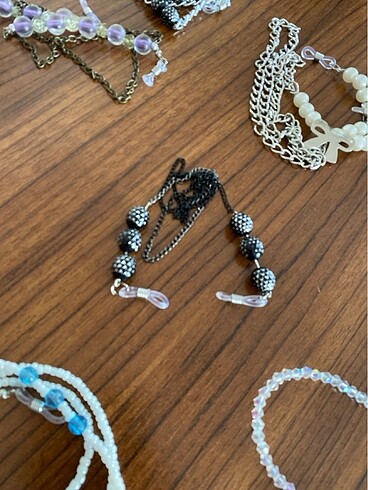 9 adet el emeği gözlük ipi - Görsel 8