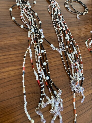 14 adet el emeği gözlük ipi - Görsel 8