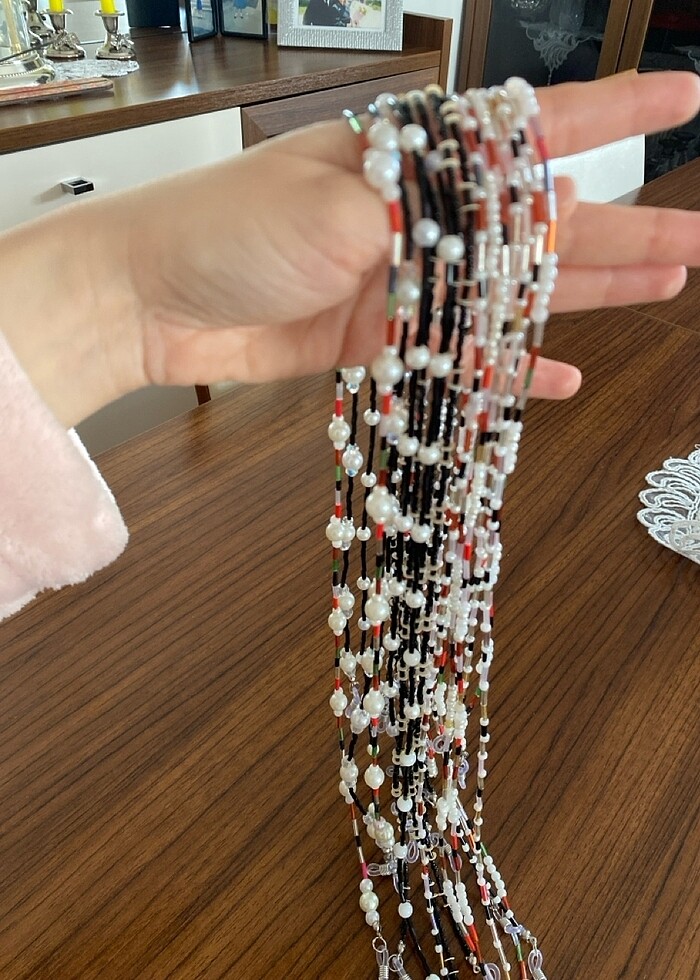 14 adet el emeği gözlük ipi - Görsel 2