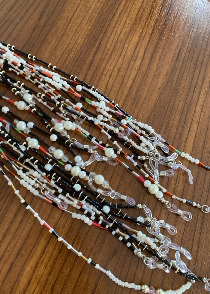 14 adet el emeği gözlük ipi - Görsel 3