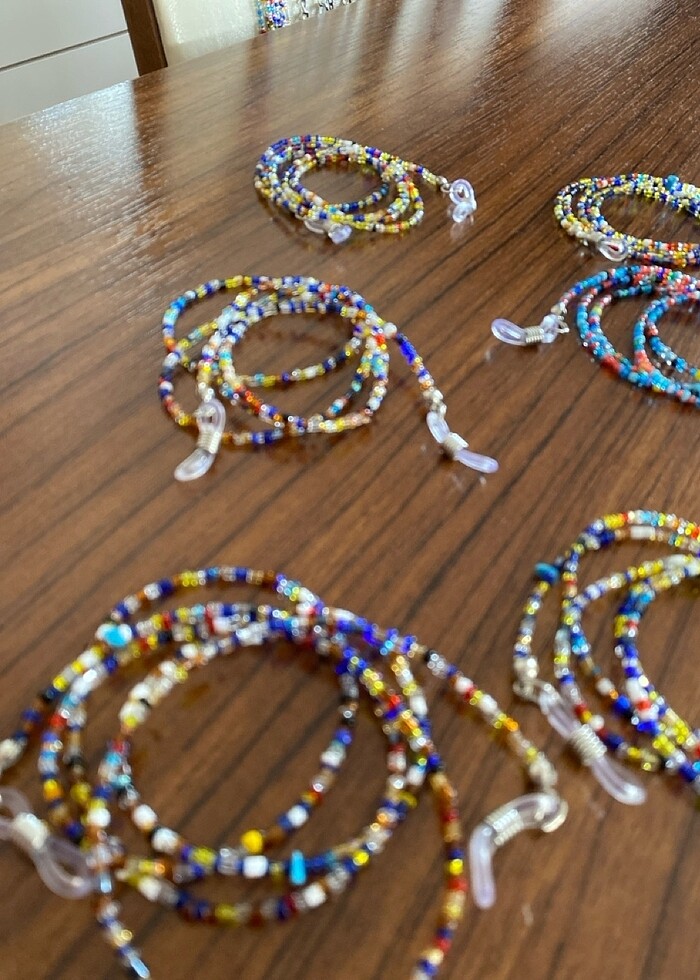 10 adet el emeği gözlük ipi - Görsel 3