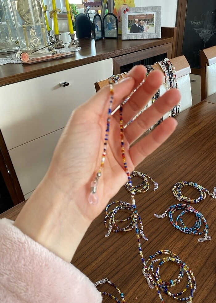 10 adet el emeği gözlük ipi - Görsel 5