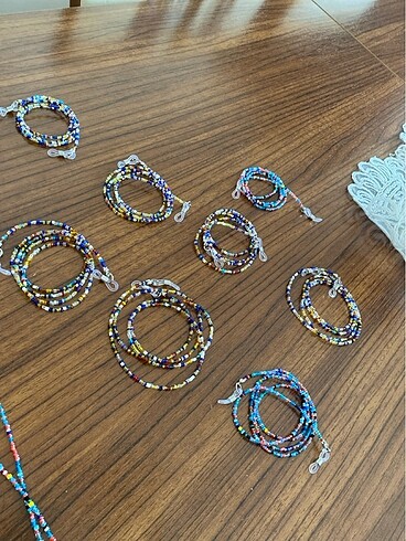 10 adet el emeği gözlük ipi - Görsel 6