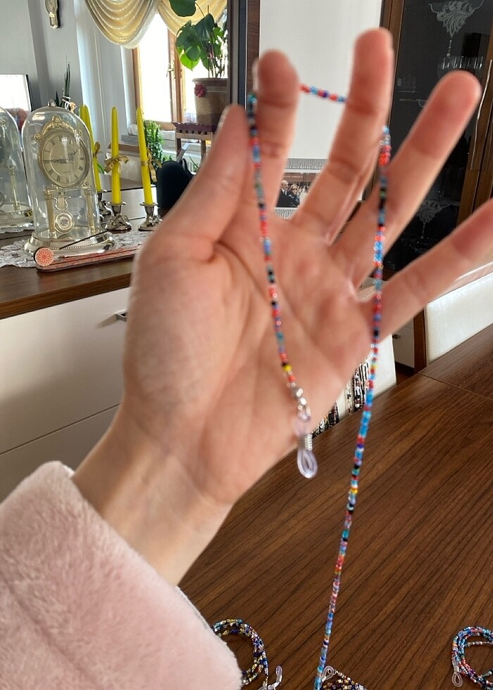 10 adet el emeği gözlük ipi - Görsel 4