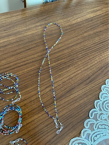 8 adet el emeği gözlük ipi - Görsel 8