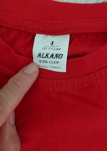 Kırmızı, kısa kollu çocuk tşört - Görsel 2