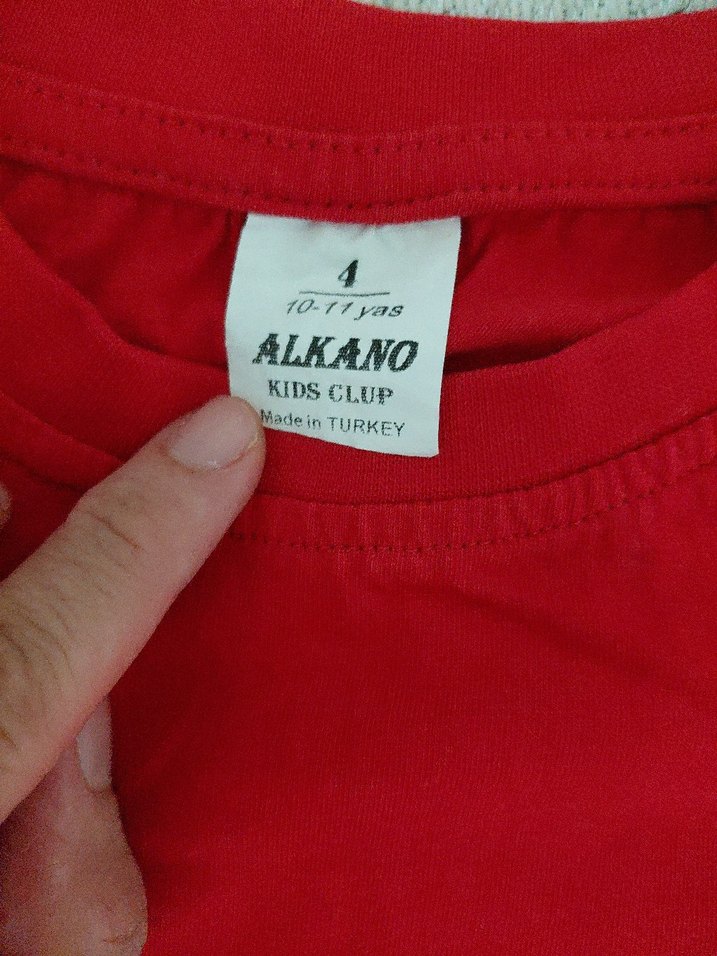 Kırmızı, kısa kollu çocuk tşört - Görsel 2