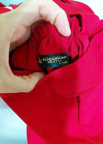 Kırmızı Çocuk Kumaş Pantolon - Görsel 2