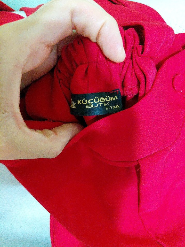 Kırmızı Çocuk Kumaş Pantolon - Görsel 2