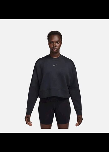 Nike Kadın Siyah Rahat Kesim Sweatshirt