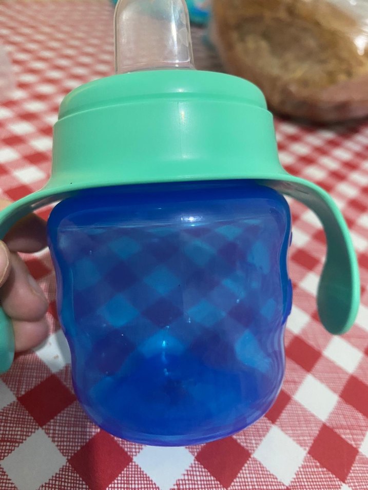 Mavi Bebek Biberonu Tutacaklı - Görsel 5