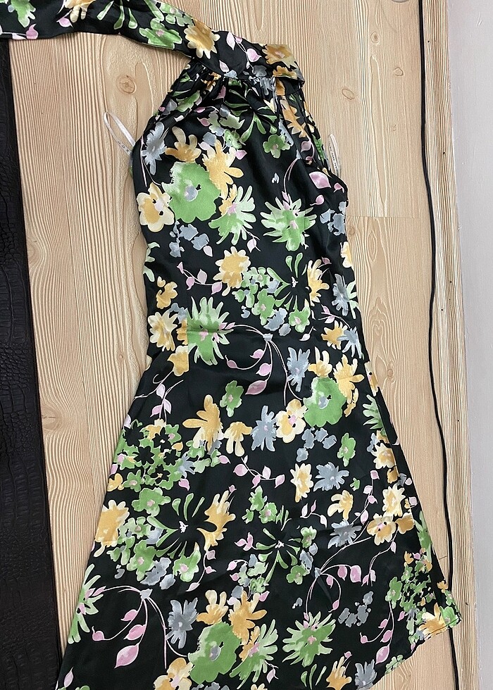 Saten elbise - Görsel 5