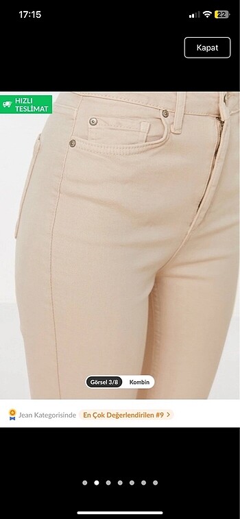 Trendyol & Milla Trendyolmilla krem pantolon
