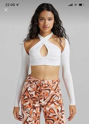 Bershka Kruvaze Yaka Bolero Top