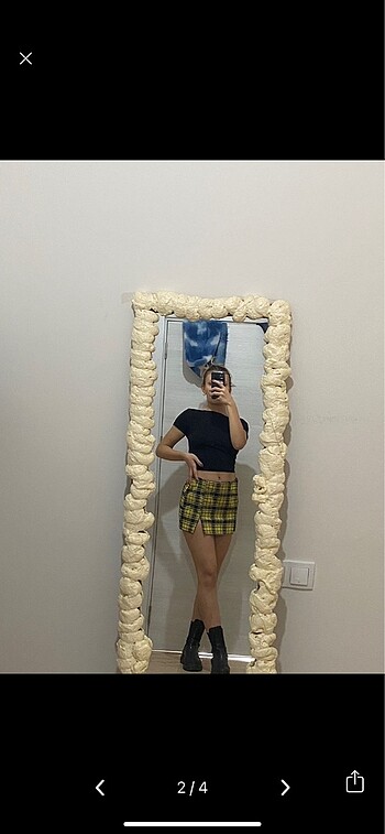 H&M ekoseli etek