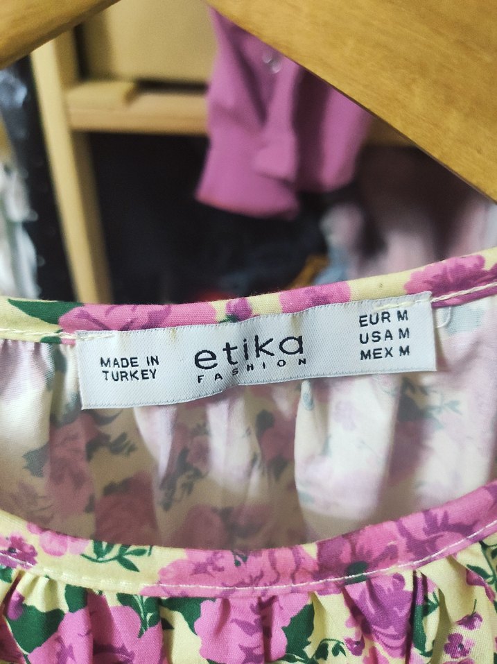 Pembe Çiçekli Bohem Kız Elbisesi - Görsel 3