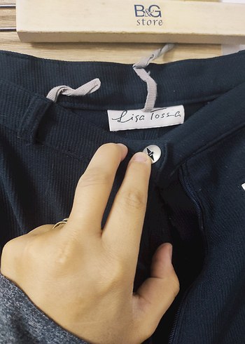 Kadın Lacivert Regular Fit Kumaş Pantolon - Görsel 2