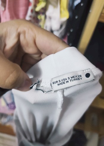 Beyaz Drapeli Uzun pantolon - Görsel 2